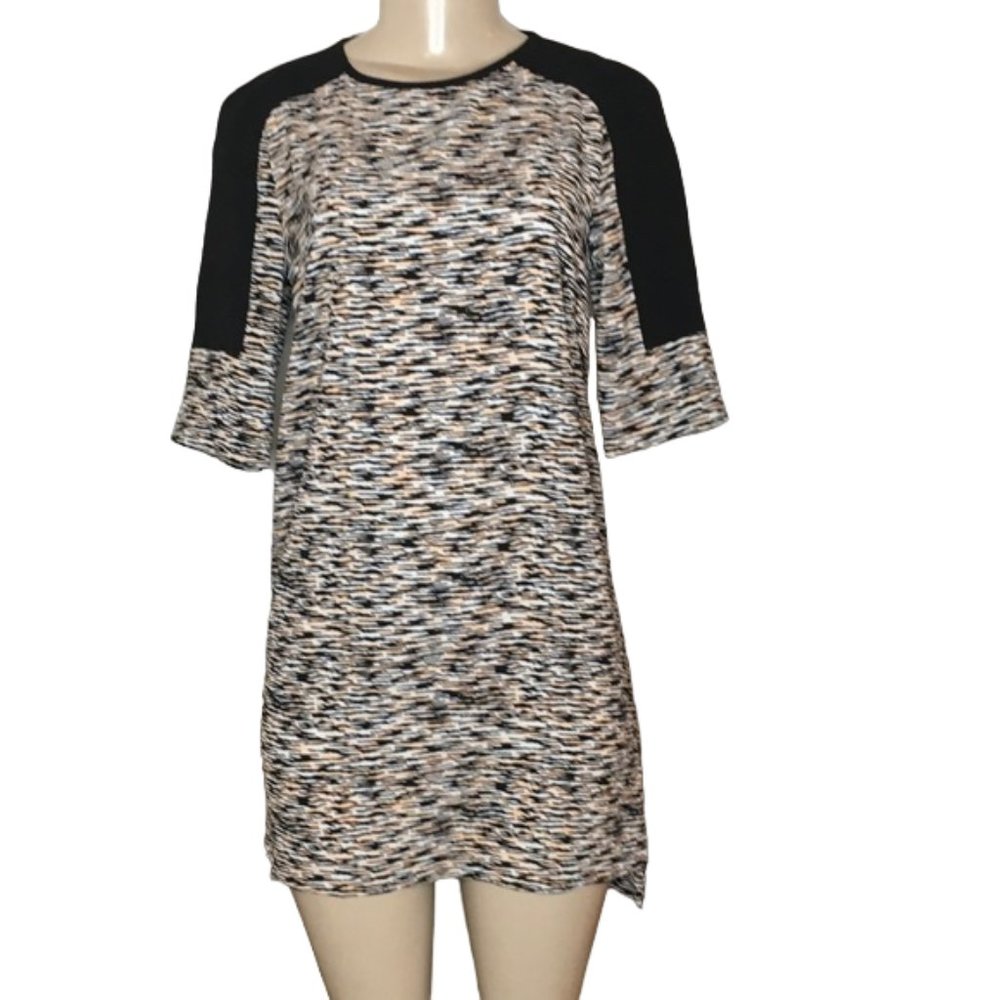 French Connection 3/4 Sleeve Tiger Stripe Dress